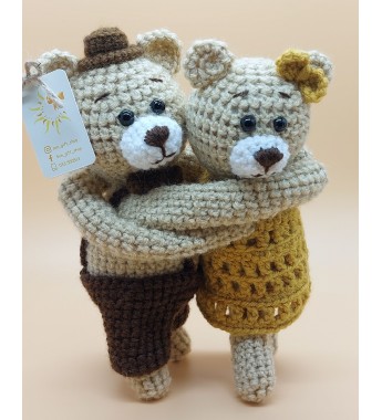 Handmade bears. Happiness