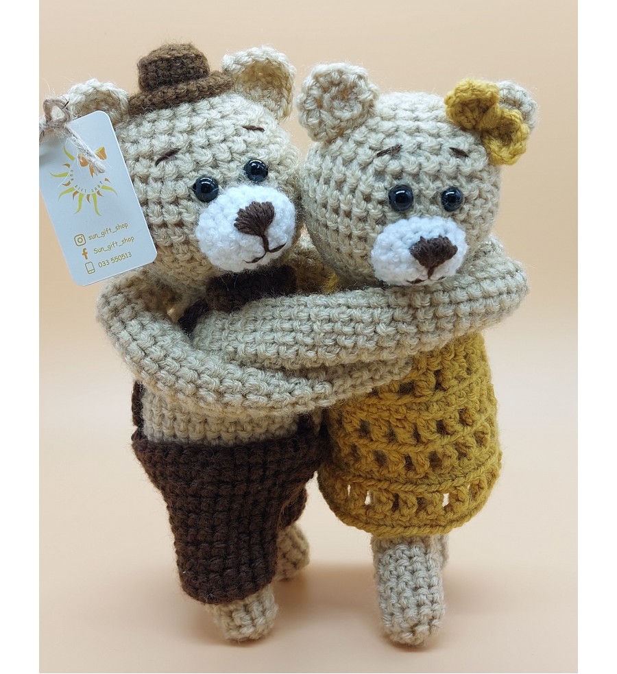 Handmade bears. Happiness