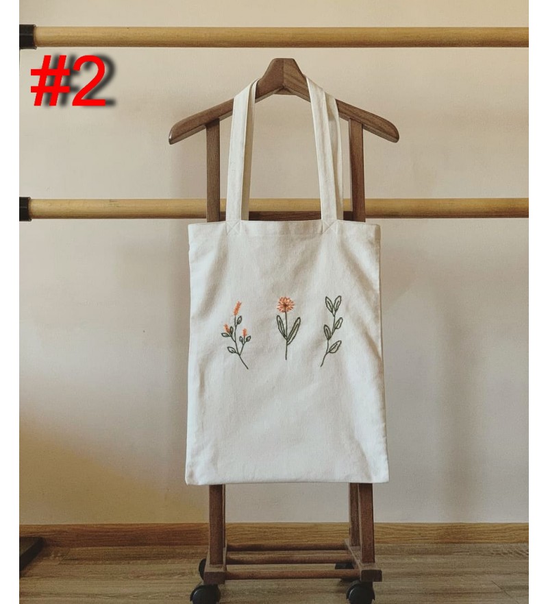 Eco bag. Embroidery patterns