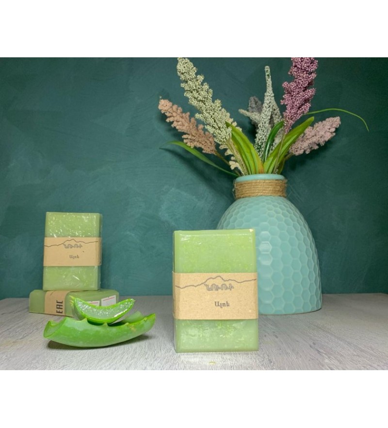 Natural soap with aloe