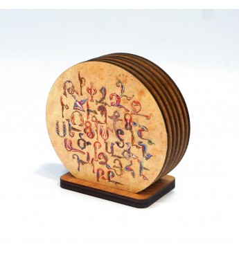 Coasters with Armenian ornaments