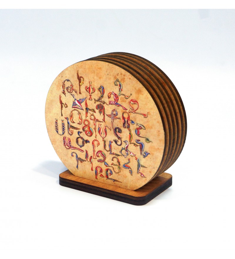 Coasters with Armenian ornaments
