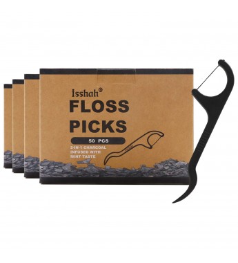 Natural Dental Floss Picks